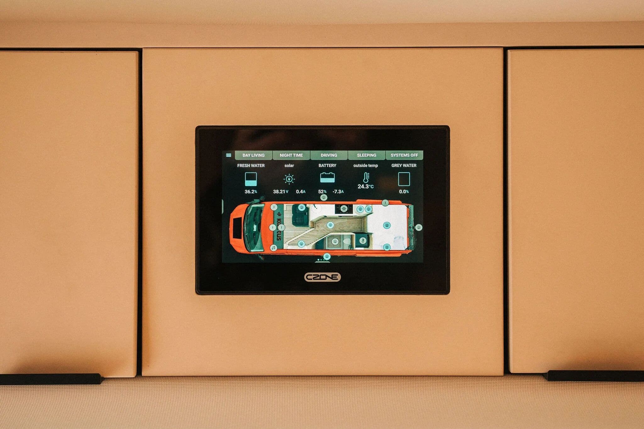 Victron Cerbo GX touchscreen control panel